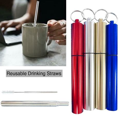 stainless steel straws box|straw storage boxes.